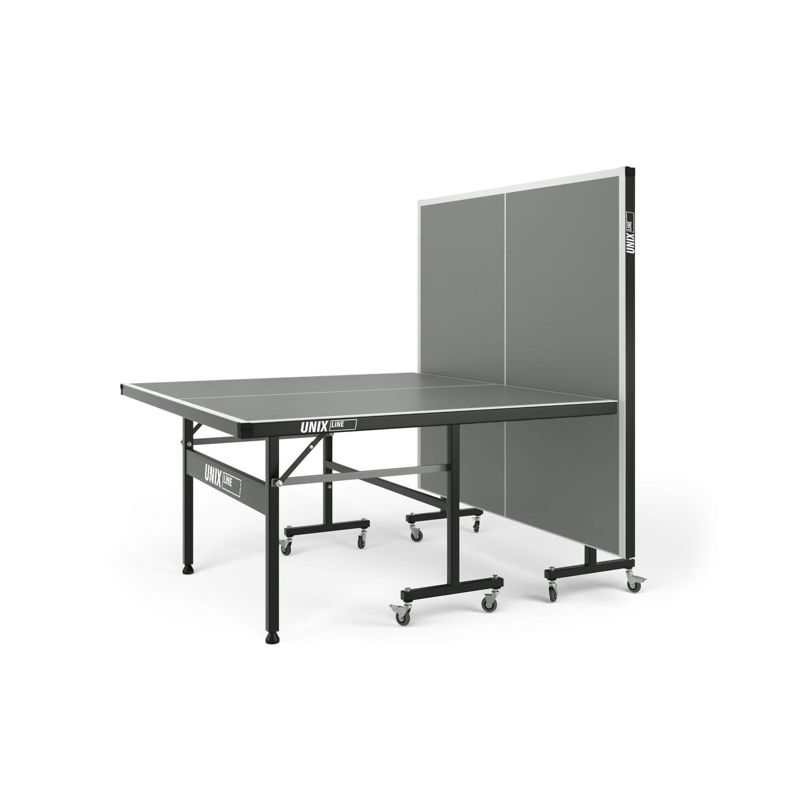 Всепогодный теннисный стол UNIX Line для улицы outdoor 6 мм, серый