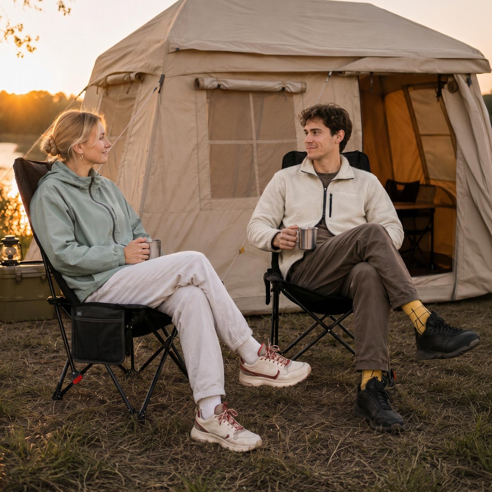 Кресло складное UNIX Camp Trail / Тропа черный