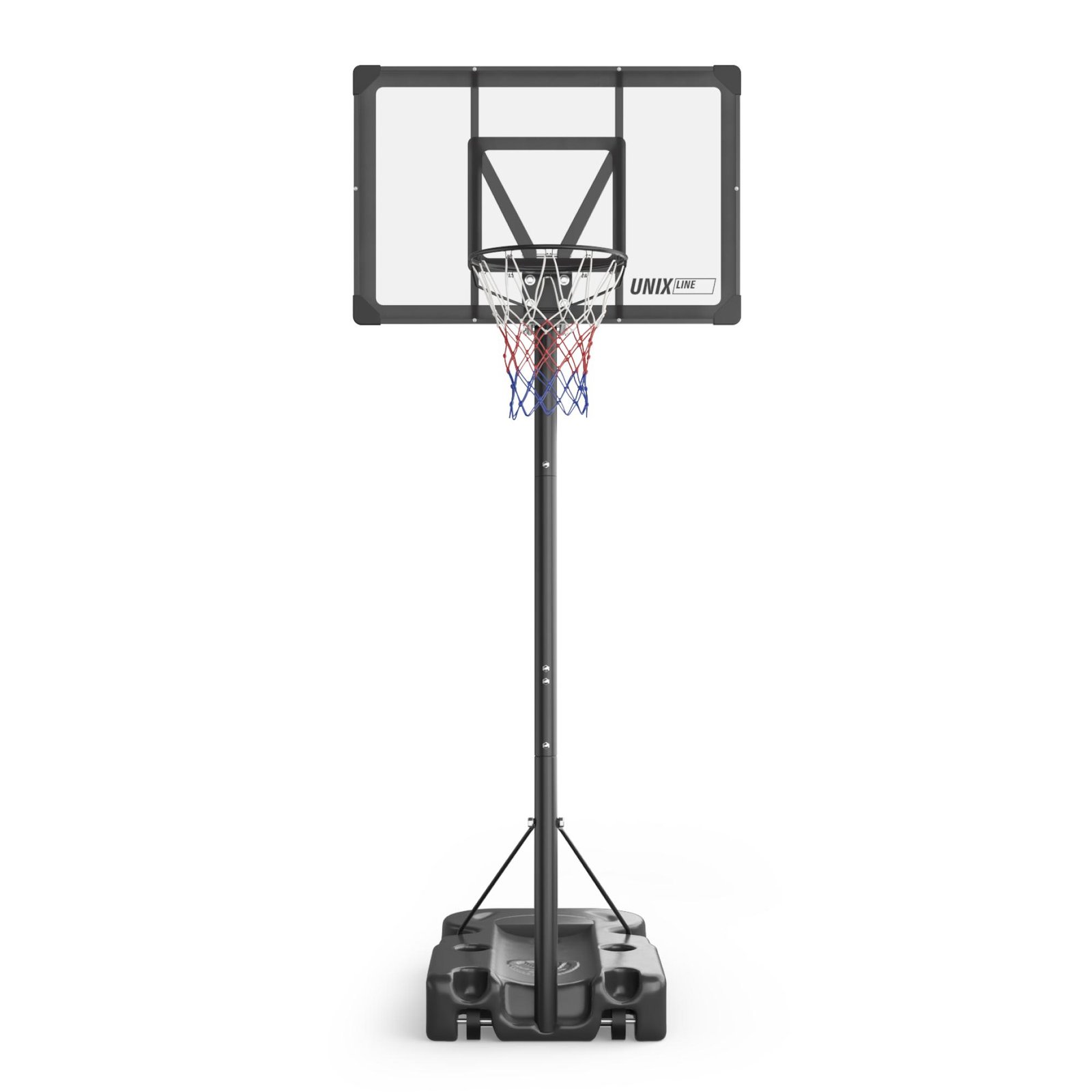 Баскетбольная стойка UNIX Line B-Stand-PC 48"x32" (120 х 80 см) R45 H230-305 см
