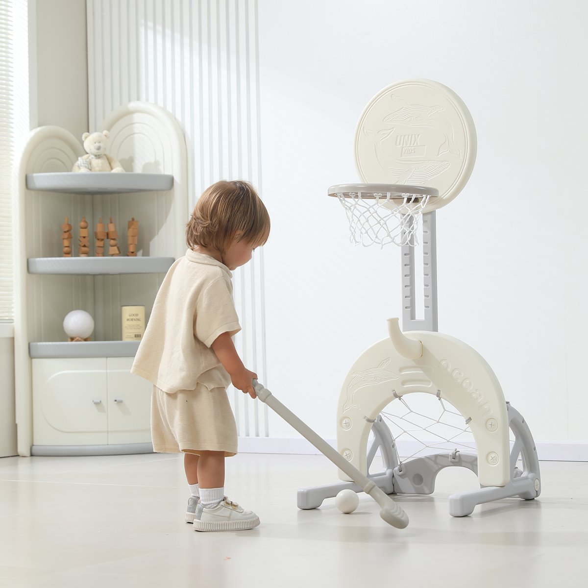 Баскетбольная стойка UNX Kids Ocean / Океан серый