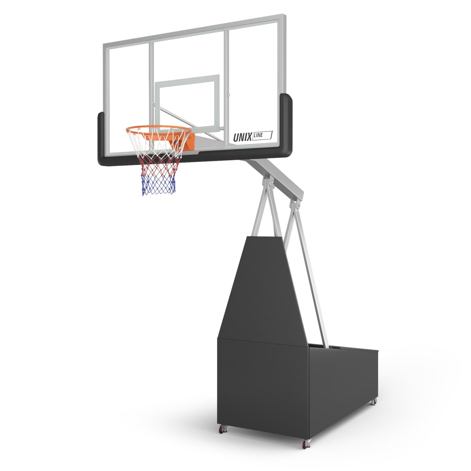 Баскетбольная стойка UNIX Line B-Stand-PC 72"x42" (180 х 105 см) R45 H120-305 см