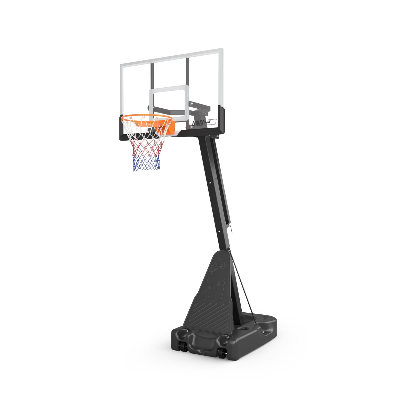 Баскетбольная стойка UNIX Line B-Stand-PC 54"x32" (140 х 82 см) R45 H230-305 см