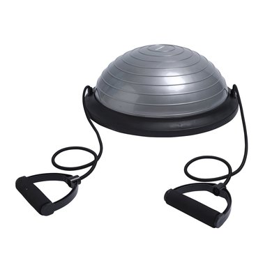 Полусфера балансировочная UNIX Fit с эспандерами, 46 см