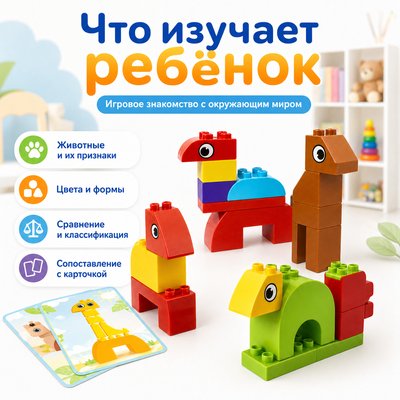 Конструктор Лёва. Лото с животными 45009 старт