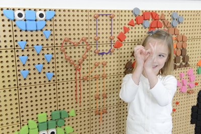STEM Колышки и шнуровка. Набор из 200 колышков и 30 шнуровок