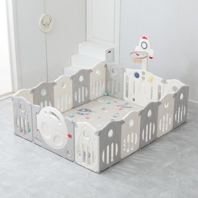 Манеж UNIX Kids Supreme Space / Премиальный 200x200 см серый