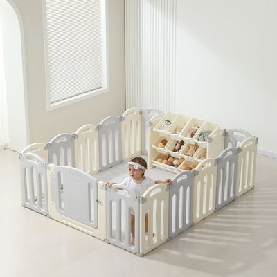 Манеж UNIX Kids Ocean / Океан (151 x 151 см) серый