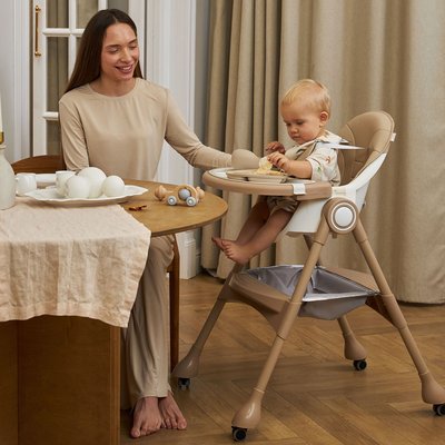 Стул для кормления UNIX Kids Classic / Классик бежевый