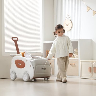 Машинка-каталка-ходунки UNIX Kids Супер машина / SuperCar серый