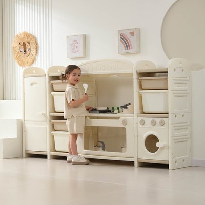 Кухня детская UNIX Kids Cook & Store 6 / Готовка и хранение бежевый