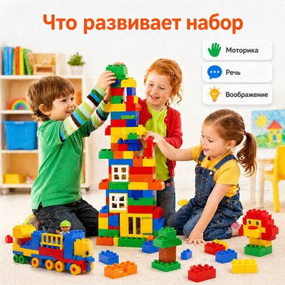 Конструктор Лёва. Гигантский набор 9090 старт (Полный комплект)
