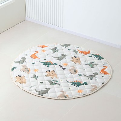 Коврик стеганный UNIX Kids Dino / Дино круглый 150 см