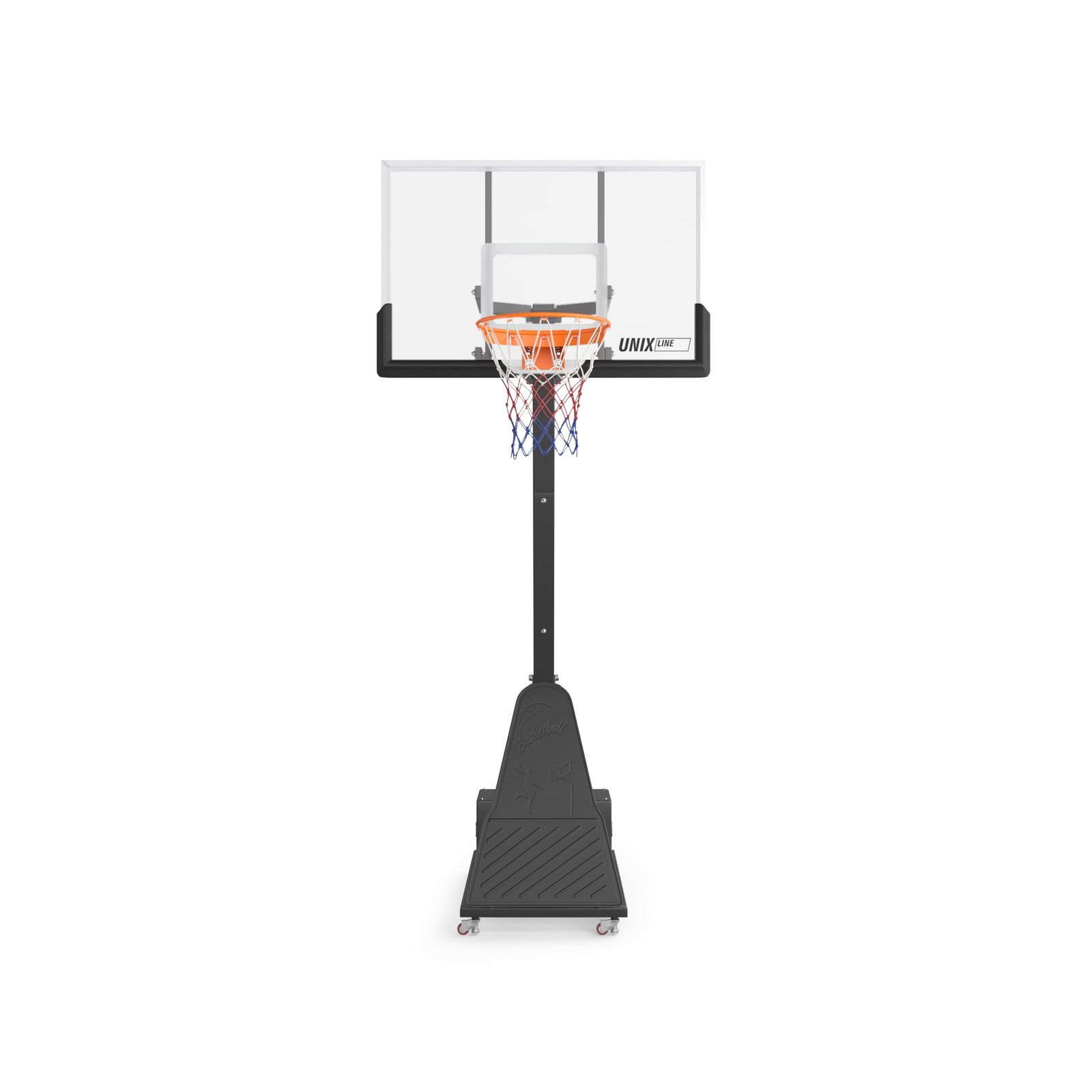 Баскетбольная стойка UNIX Line B-Stand-PC PRO 54"x32" (140 х 82 см) R45 H230-305 см