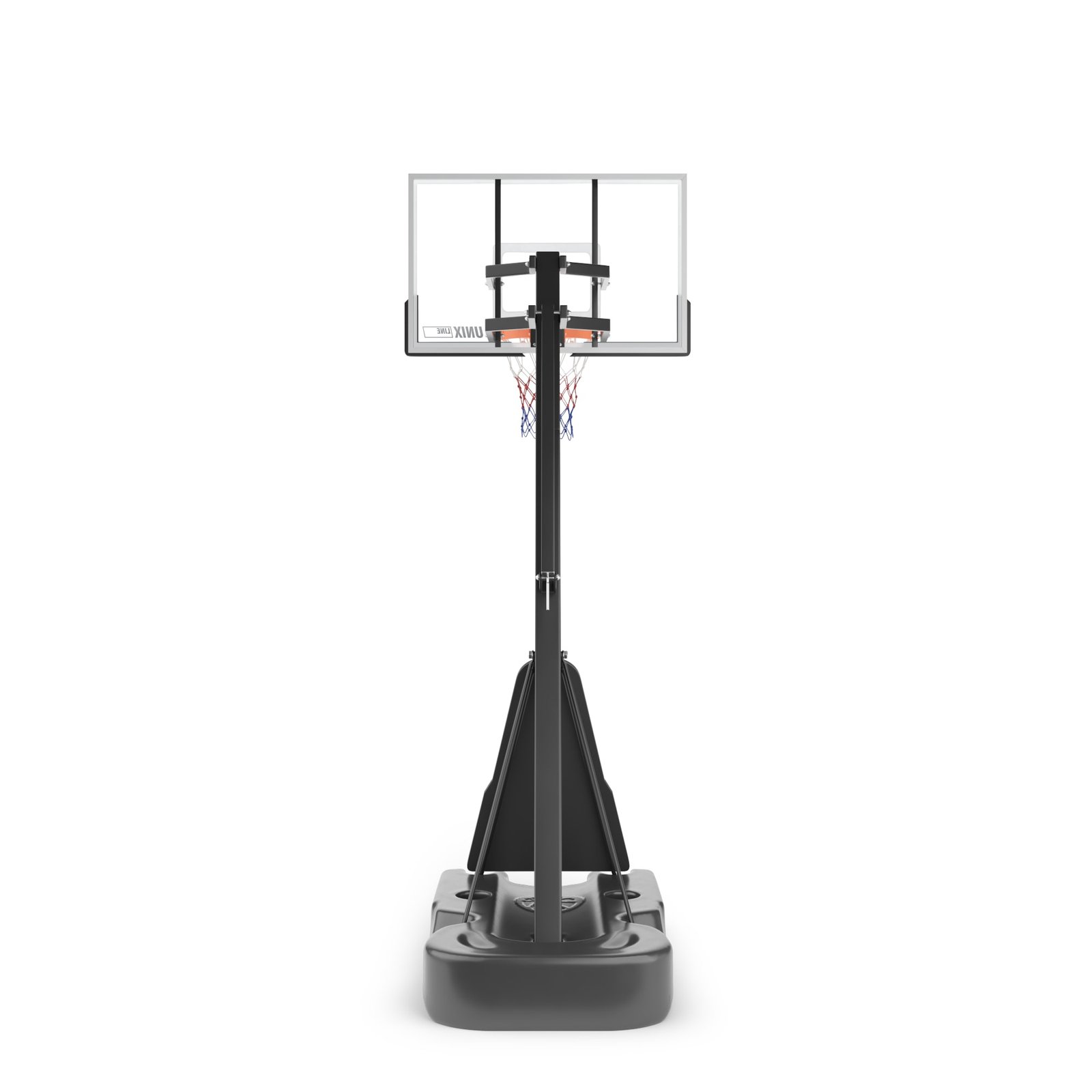 Баскетбольная стойка UNIX Line B-Stand-TG 54x32" (140 х 82 см) R45 H230-305 см